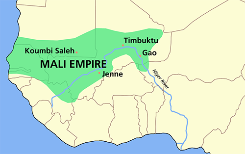 Medieval Mali Empire Map